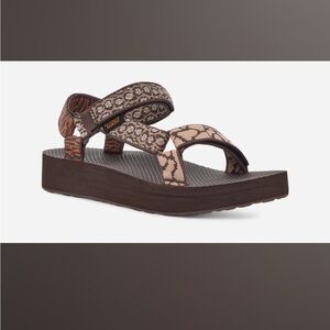 TEVA MIDFORM UNIVERSAL SANDALS - MAPLE SUGAR 7 •